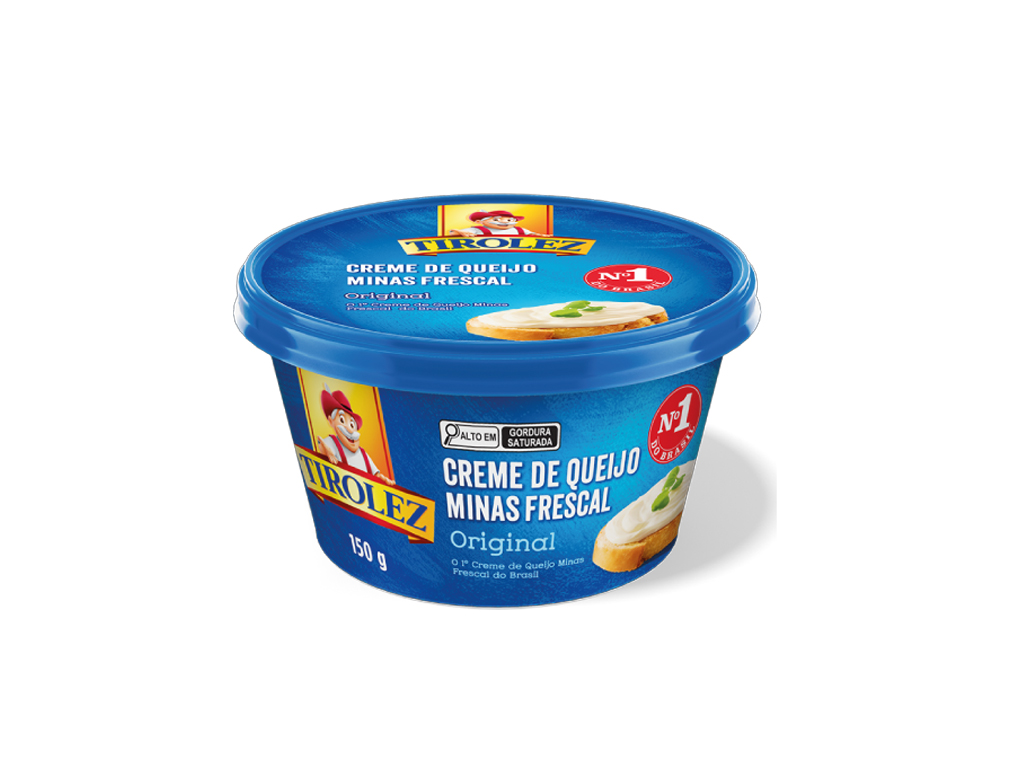 CREME DE QUEIJO MINAS FRESCAL TIROLEZ 150 G (CX 16 UN)
